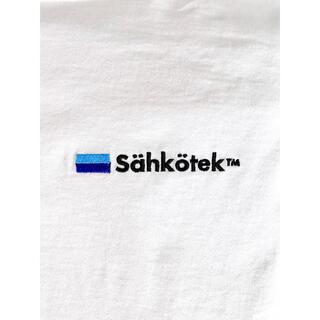 Sahkotek 企業ロゴ 半袖 Tシャツ 刺繍 ロゴ ennoy 好きに XL