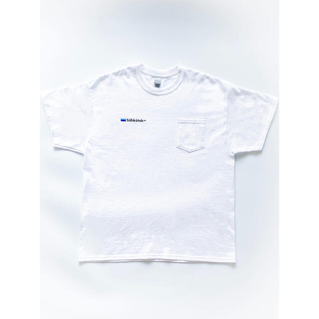 Sahkotek 企業ロゴ 半袖 Tシャツ 刺繍 ロゴ ennoy 好きに XL