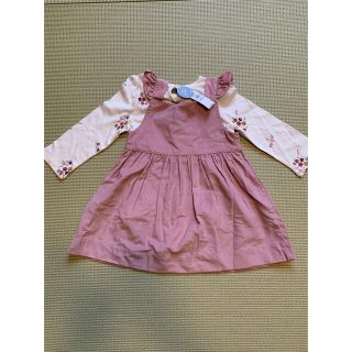 ベビーギャップ(babyGAP)のBABYGAP 花柄ロンパース＆ワンピース セット(ワンピース)