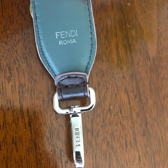 フェンディ FENDI ショルダー　ストラップユー　ブラウン×マルチ フラワー