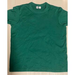 ユニクロUNIQLO U レディースtシャツグリーン(Tシャツ(半袖/袖なし))
