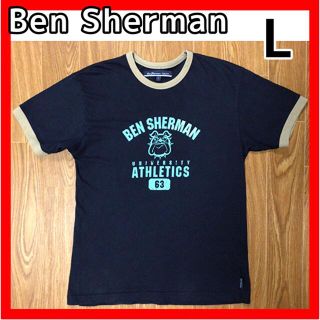 ベンシャーマン(Ben Sherman)のニック様専用★ベンシャーマン 古着 半袖 Tシャツ メンズL ネイビー(シャツ)