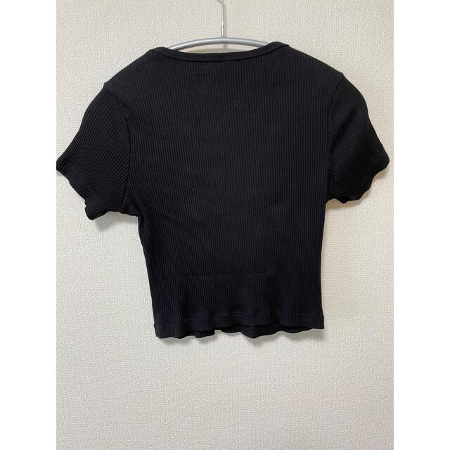 UNIQLO(ユニクロ)のユニクロ　クロップドTシャツ レディースのトップス(Tシャツ(半袖/袖なし))の商品写真