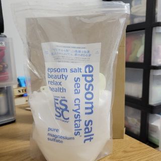 エプソムソルト シークリスタルス epsom salt　開封済1.5キロくらい(入浴剤/バスソルト)