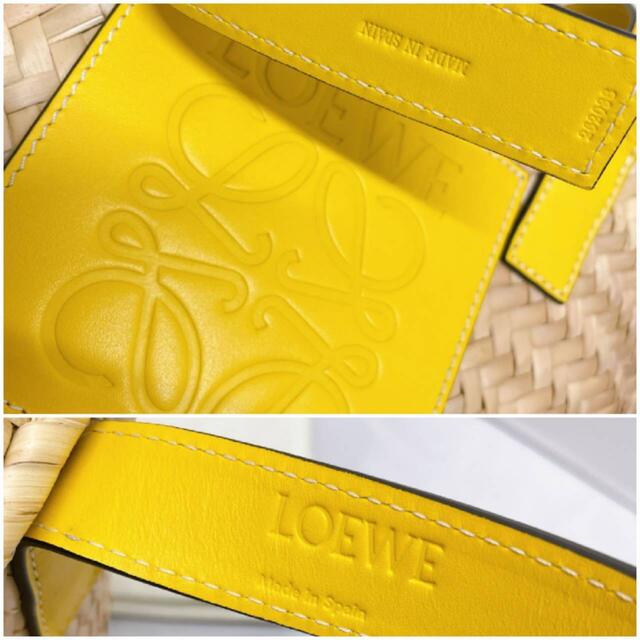 LOEWE(ロエベ)のLOEWE かごバッグ ロエベ　カゴバッグ　バスケットバッグ　スモール　イエロー レディースのバッグ(かごバッグ/ストローバッグ)の商品写真