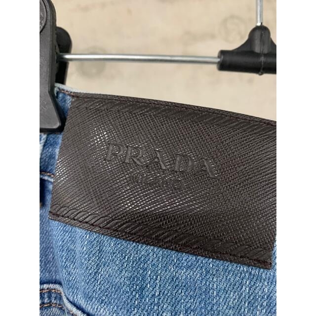 Drawer(ドゥロワー)のPRADA ワイドデニム 26 プラダ miumiu ジーンズ デニムパンツ レディースのパンツ(デニム/ジーンズ)の商品写真