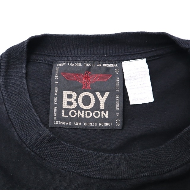 レア USA製BOY LONDON ボーイロンドンハイネックスウェット総柄黒