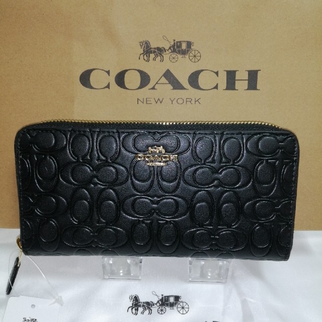 COACH 長財布 新品未使用 F39631正規品ブラック - 財布