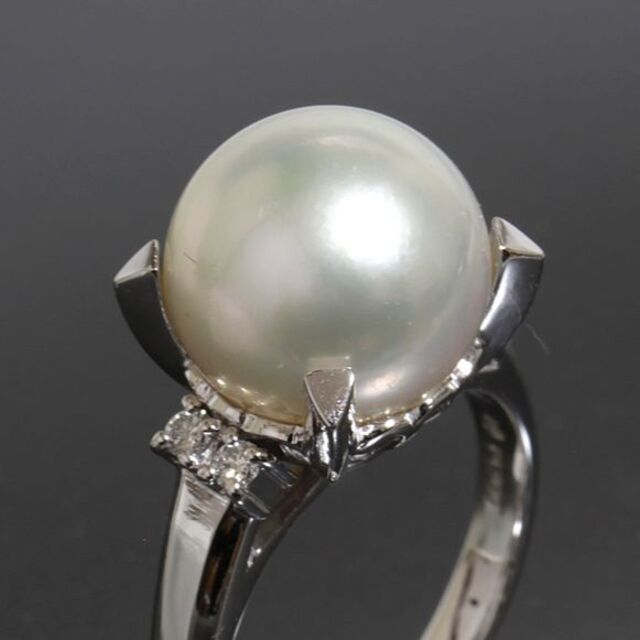 お歳暮 TASAKI - リング 0.09ct ダイヤ 11mm パール TASAKI 田崎真珠