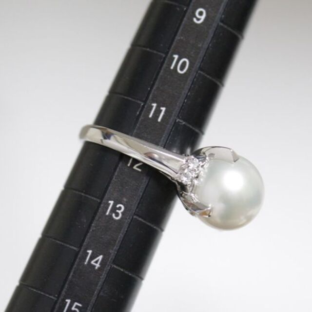 TASAKI(タサキ)のタサキ パール 11mm ダイヤ リング 12号 PT900 8.9g 指輪 レディースのアクセサリー(リング(指輪))の商品写真