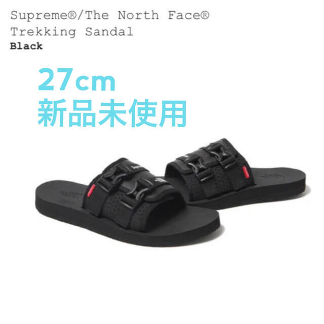 27cm 黒 Supreme The North Face Sandal