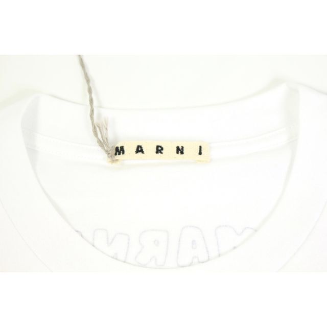 【新品タグ付き】 マルニ　ロゴプリントTシャツ　メンズ　ホワイト　サイズ48