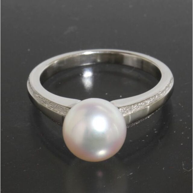 MIKIMOTO(ミキモト)のミキモト MIKIMOTO アコヤパール 8mm リング 11号 pt950 レディースのアクセサリー(リング(指輪))の商品写真