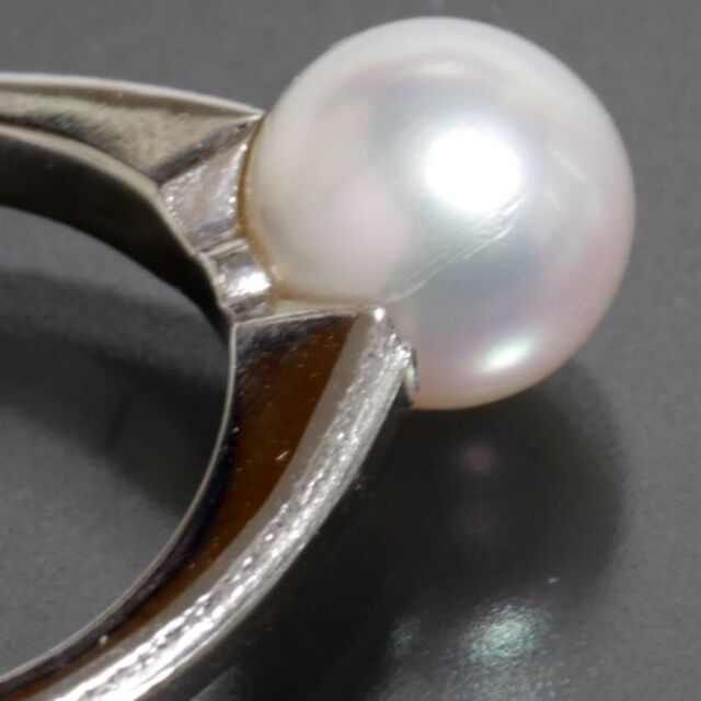 MIKIMOTO(ミキモト)のミキモト MIKIMOTO アコヤパール 8mm リング 11号 pt950 レディースのアクセサリー(リング(指輪))の商品写真