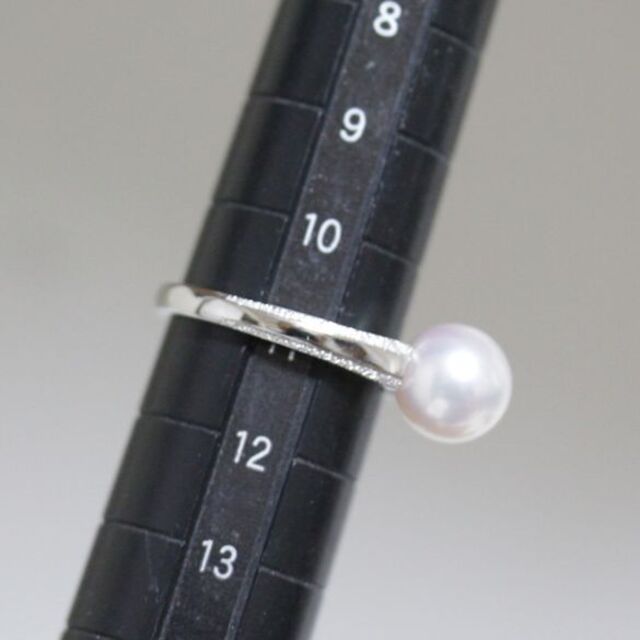 MIKIMOTO(ミキモト)のミキモト MIKIMOTO アコヤパール 8mm リング 11号 pt950 レディースのアクセサリー(リング(指輪))の商品写真