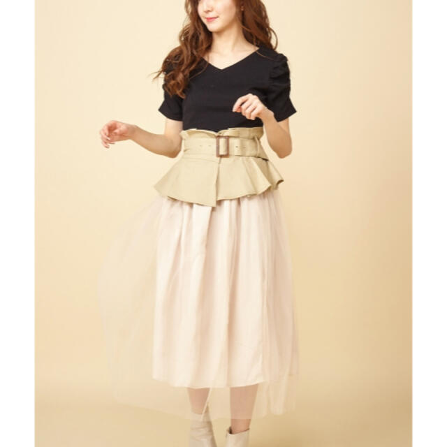 MIIA(ミーア)の新品✨タグ付き♪定価9,780円　MIIA 　スカート ベージュ レディースのスカート(その他)の商品写真