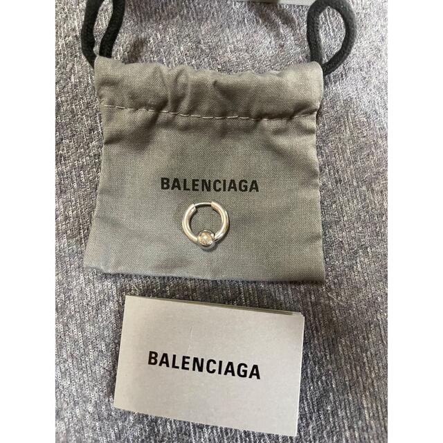 Balenciaga - 【国内完売】 FORCE XS ロゴ シルバー100％ フープピアス の通販 by バイキンマン's shop｜バレンシアガならラクマ