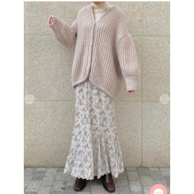 COCO DEAL(ココディール)のcocodeal♡ ヴィンテージフラワープリーツマーメイドスカート レディースのスカート(ロングスカート)の商品写真