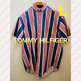 トミーヒルフィガー(TOMMY HILFIGER)のトミー ヒルフィガー 半袖シャツ Lサイズ(シャツ)