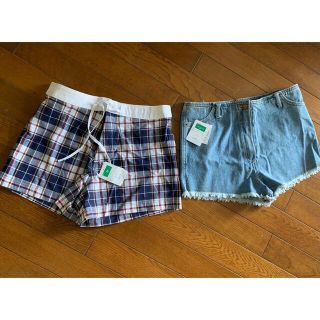 短パン　2枚セット　水着にも、、、(水着)