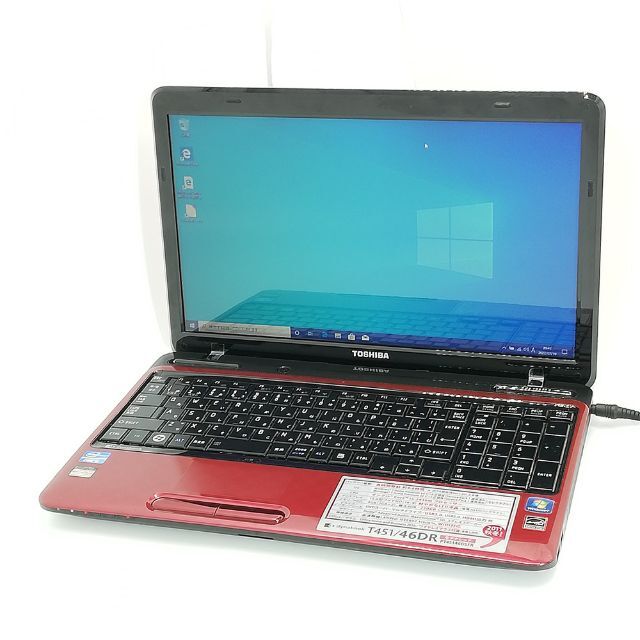 新品SSD 東芝 ノートpc T451/46DR 赤色 4GB 無線 Win10