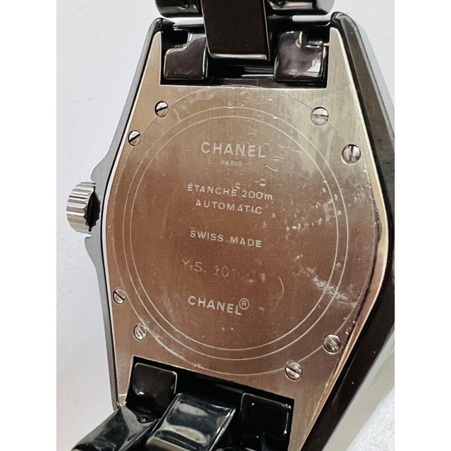 CHANEL(シャネル)のシャネル J12 H0685 38mm ブラックセラミック メンズ自動巻き腕時計 メンズの時計(腕時計(アナログ))の商品写真