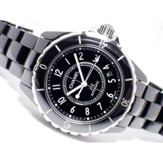 シャネル(CHANEL)のシャネル J12 H0685 38mm ブラックセラミック メンズ自動巻き腕時計(腕時計(アナログ))