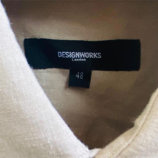 DESIGNWORKS(デザインワークス)のデザインワークス リネン 半袖シャツ Lサイズ メンズのトップス(シャツ)の商品写真