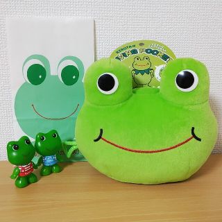 コーワ紙袋つき！当選品☆興和ケロちゃんコロちゃん大ソフビ小
