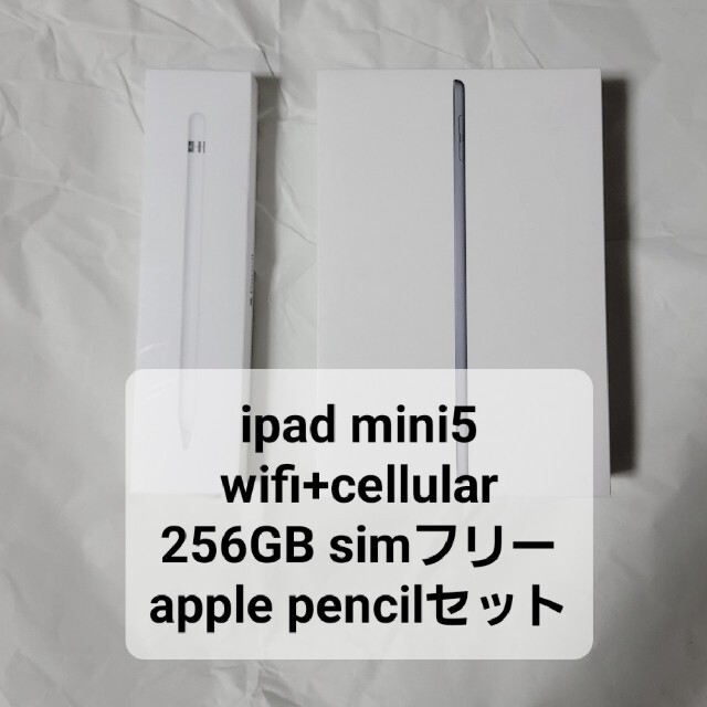 iPad mini5 256GB cellular + apple pencil - タブレット