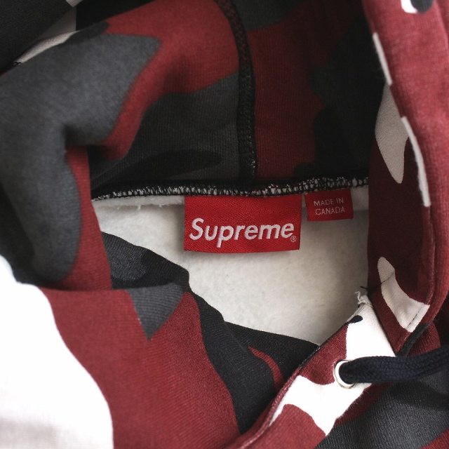 Supreme(シュプリーム)のシュプリーム ボックスロゴ スウェット パーカー S グレー ボルドー 白 メンズのトップス(パーカー)の商品写真