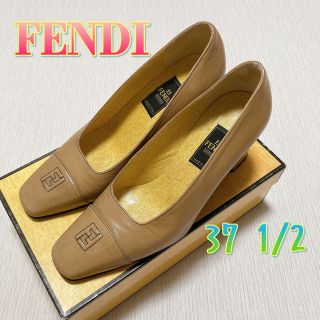 フェンディ(FENDI)のFENDI フェンディ チャンキーヒール パンプス 37 1/2(ハイヒール/パンプス)