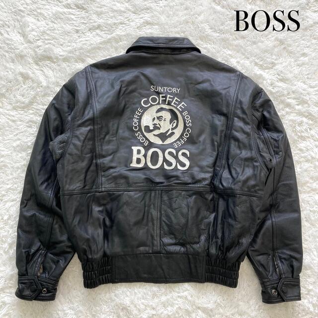 BOSS 革ジャン レザー ボス - レザージャケット