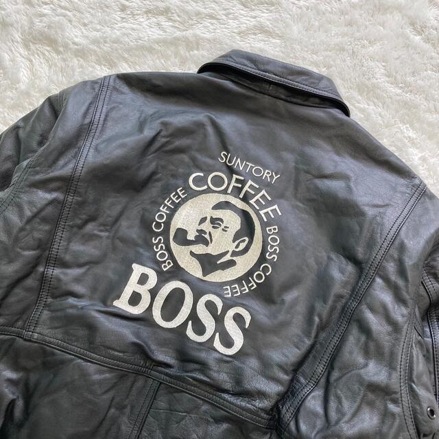 BOOS】非売品 ボスジャン 革ジャン レザー-