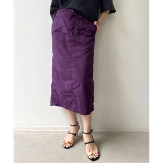 アパルトモンドゥーズィエムクラス(L'Appartement DEUXIEME CLASSE)の【Americana/アメリカーナ】Nylon Tight Skirt パープル(ロングスカート)