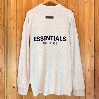 フィアオブゴッド(FEAR OF GOD)の【新作】ESSENTIALS/背中フロッキーロゴ/長袖Tシャツ【S】L.OAT(Tシャツ/カットソー(七分/長袖))