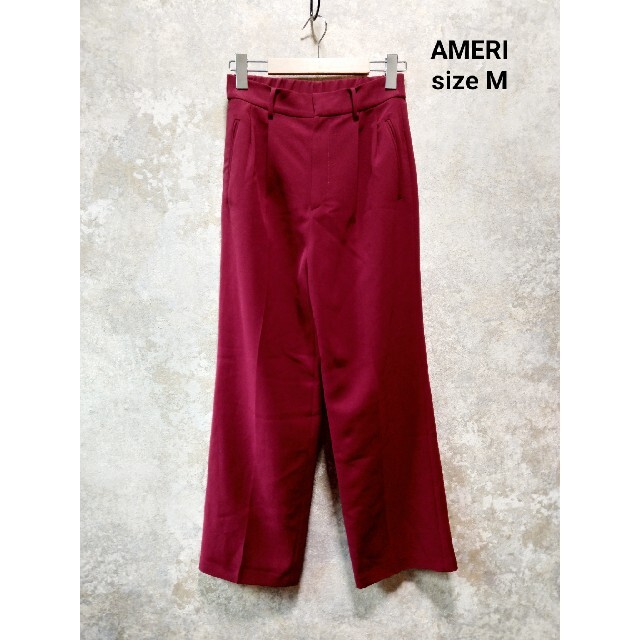 Ameri VINTAGE(アメリヴィンテージ)のAMERI アメリ パンツ レッド 赤 レディースのパンツ(カジュアルパンツ)の商品写真