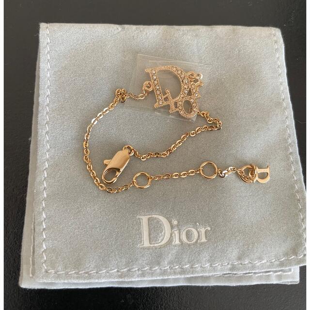 アクセサリーDior ブレスレット  ロゴ ゴールド ラインストーン