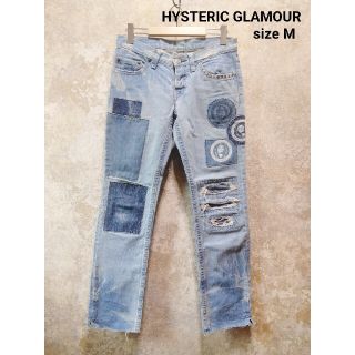 ヒステリックグラマー(HYSTERIC GLAMOUR)のHYSTERIC GLAMOUR ヒステリックグラマー パッチ ダメージデニム(デニム/ジーンズ)