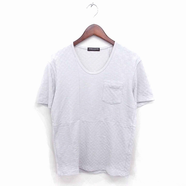 HIDEAWAY ハイダウェイ ニコル Tシャツ カットソー 丸首 半袖 46 ライトグレーの通販 by ベクトル ラクマ店|ハイダウェイならラクマ ハイダウェイカットソー