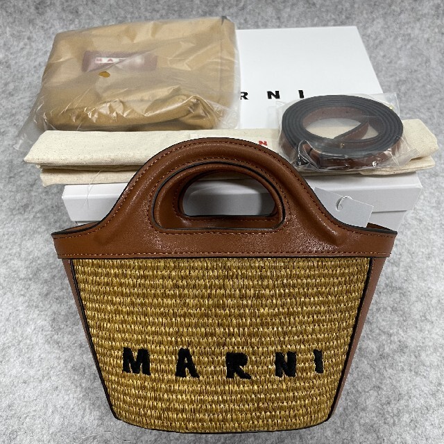 好評大特価 Marni - 新品未使用 MARNI マルニ かごバッグ マイクロミニ