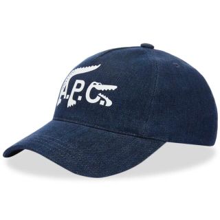 ラコステ(LACOSTE)の今期A.P.C.×ラコステ コラボ ビッグロゴインディゴキャップ  apc(キャップ)