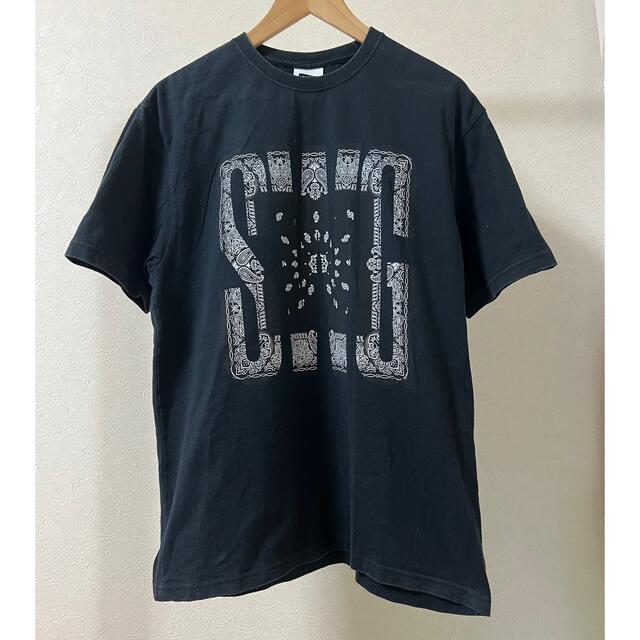 SWAGGER(スワッガー)のSWAGGER SWG スワッガー ペイズリー 柄 Tシャツ L 黒 バンダナ メンズのトップス(Tシャツ/カットソー(半袖/袖なし))の商品写真