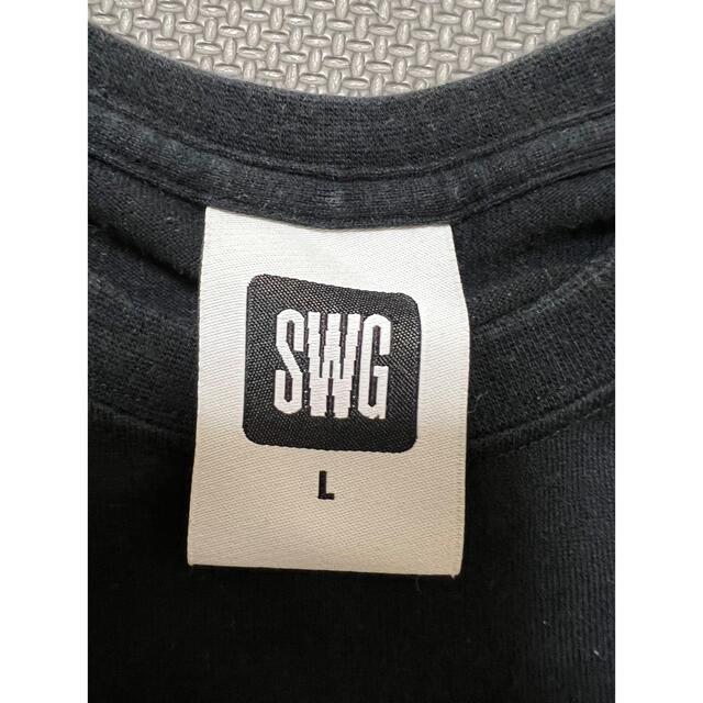 SWAGGER(スワッガー)のSWAGGER SWG スワッガー ペイズリー 柄 Tシャツ L 黒 バンダナ メンズのトップス(Tシャツ/カットソー(半袖/袖なし))の商品写真