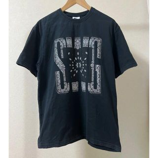 スワッガー(SWAGGER)のSWAGGER SWG スワッガー ペイズリー 柄 Tシャツ L 黒 バンダナ(Tシャツ/カットソー(半袖/袖なし))