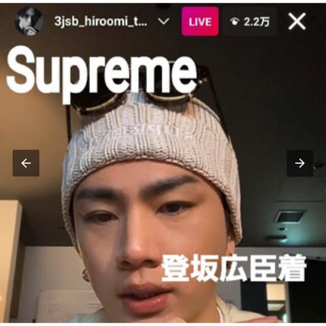 supreme ビーニー　黒　登坂着用5回着用