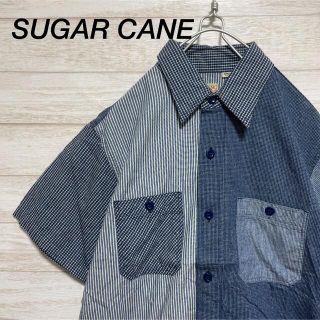 シュガーケーン(Sugar Cane)のSUGAR CANE INDIGO CRAZY S/S WORK SHIRT(シャツ)