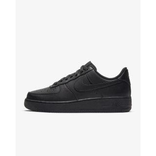 ナイキ(NIKE)のNIKE AIR FORCE 1 LOW BLACK 24.5cm(スニーカー)