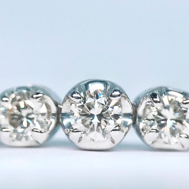 0.50ct QVC ダイヤモンド チェーンリング PT950 フリーサイズの 0.50ct QVC ダイヤモンド チェーンリング PT950 フリーサイズの