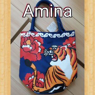 チャイハネ(チャイハネ)のAmina バケツ型 キャンバス トートバッグ(トートバッグ)